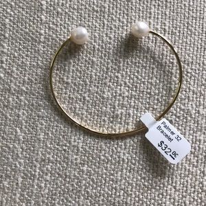NWT Palmer & Purchase gold pearl bangle